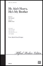 He Ain't Heavy, He's My Brother TBB choral sheet music cover